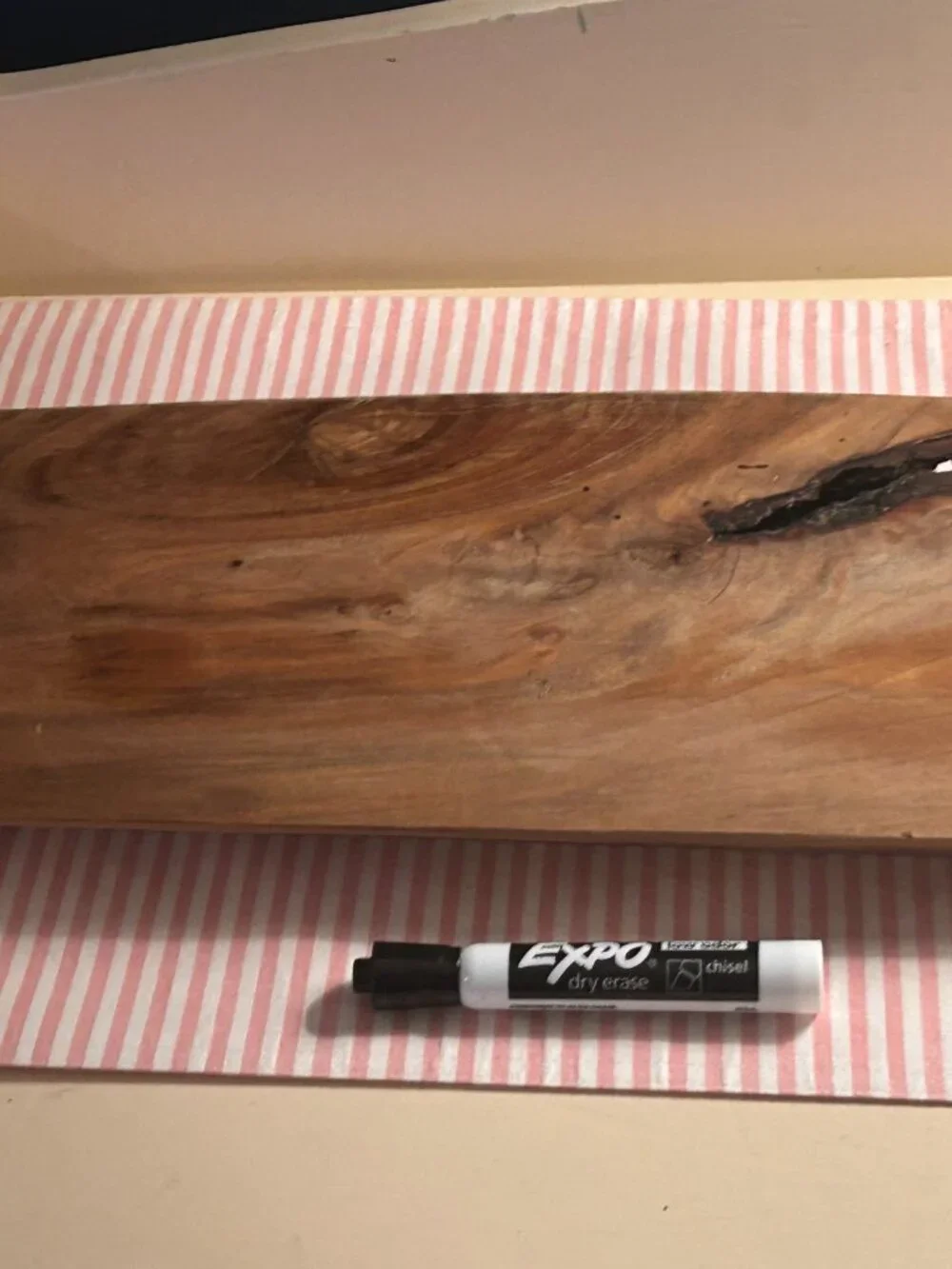 Artisan Live Edge Wooden Tray With Handles